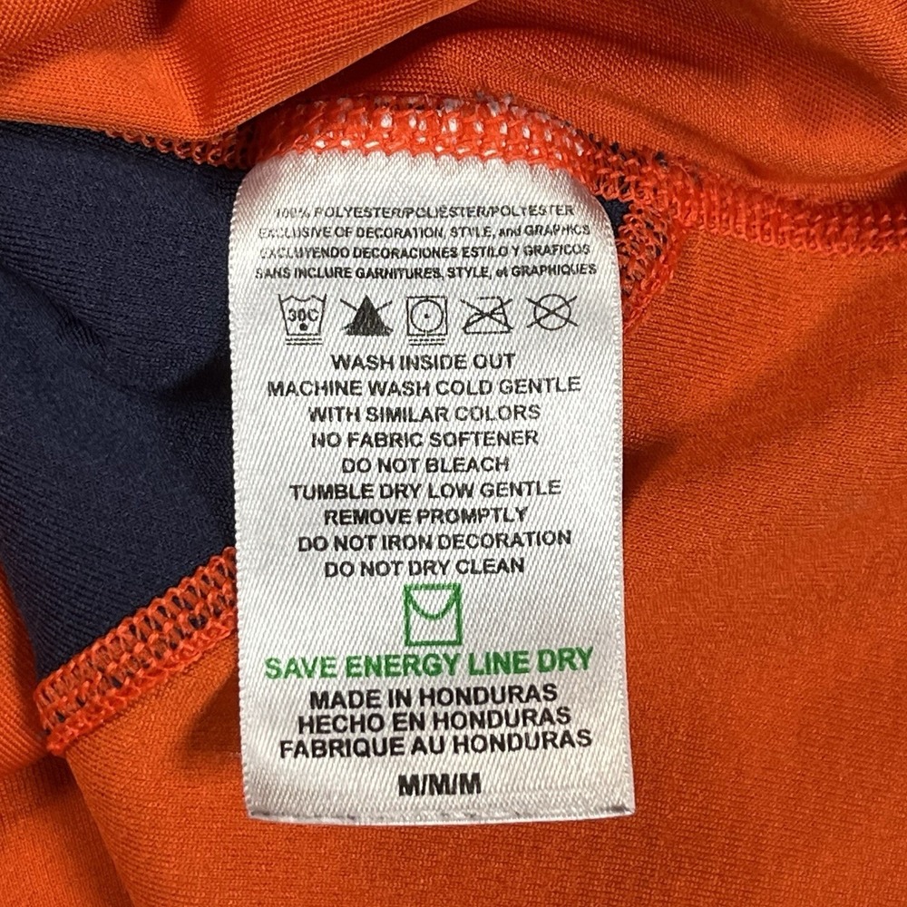 Chicago Bears Majestic Cool Base Shirt Sz M Orange/Navy‎ NFL Sports Football - Picture 5 of 8